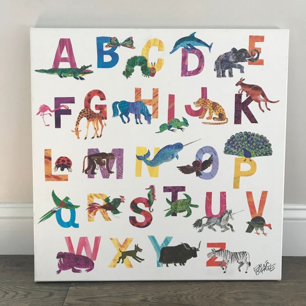Eric Carle Alphabet Canvas
